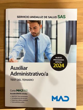 Libro de test  Mad para Auxiliar Administrativo