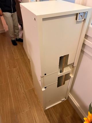 Mueble TV Besta Blanco con Cajones