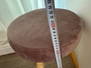 Taburete terciopelo rosa Maisons du Monde