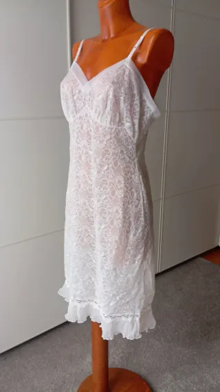 Combinación vintage encaje blanco