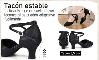 Zapatos Baile Latino Mujer Lentejuelas Plata