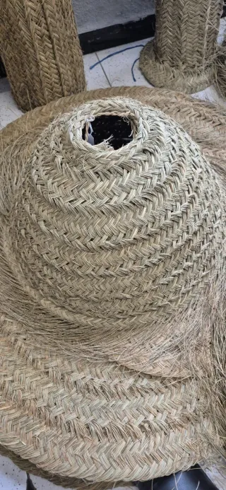 Lámpara Esparto Hecha a Mano