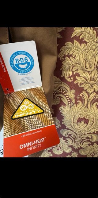 Parka Columbia Hombre Plumas Marrón