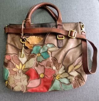 Bolso Fossil Multicolor Floral Piel