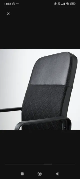 Silla de escritorio negra