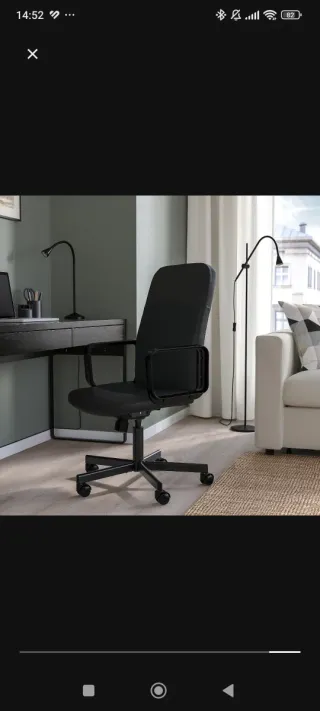 Silla de escritorio negra