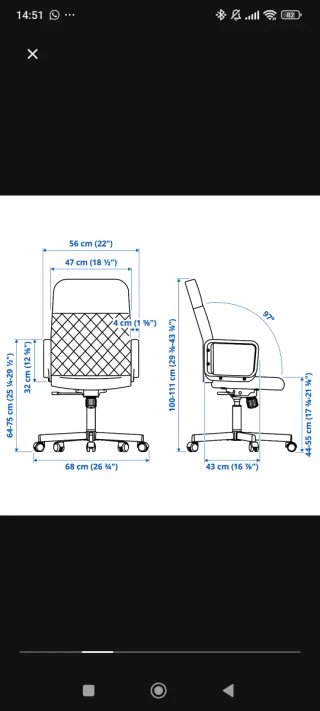 Silla de escritorio negra