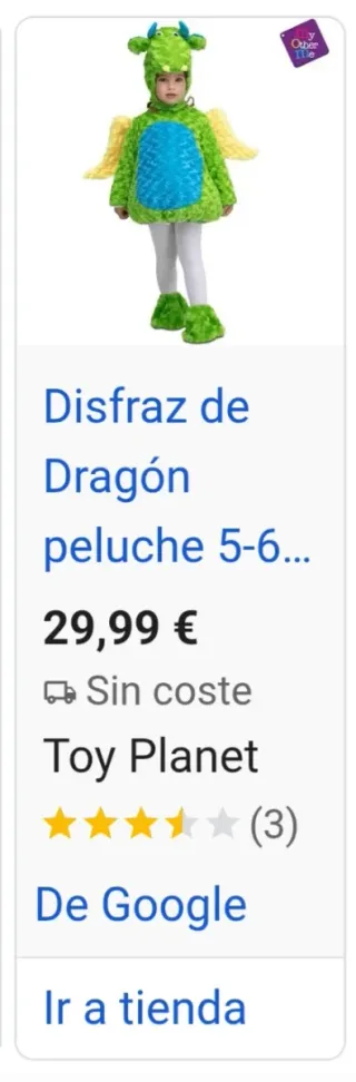 Disfraz de dragón