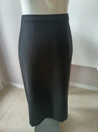 Gonna tubino nera Tg 48 con spacco