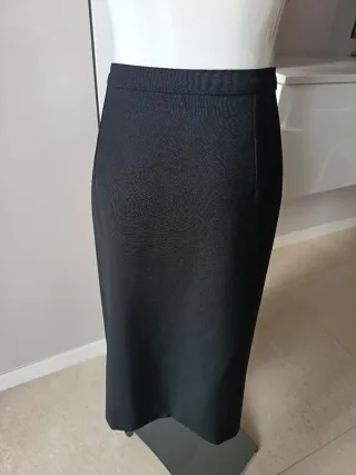 Gonna tubino nera Tg 48 con spacco