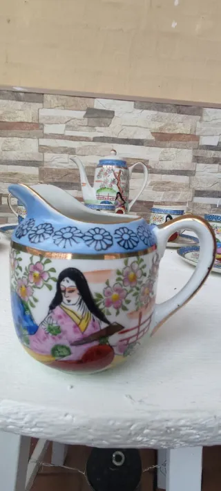 Juego de café japonés de porcelana