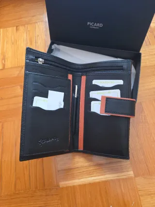 Cartera Picard Mujer Negra y Naranja