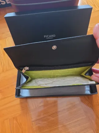 Cartera Picard Mujer Negra y Naranja