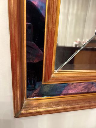 Espejo Vintage Dorado y Morado