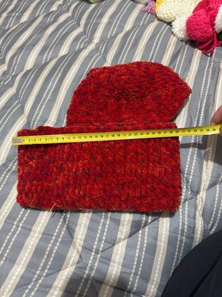 Conjunto Gorro y Braga Tejido a Mano