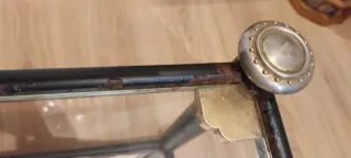 Mesita de salón cristal y espejo