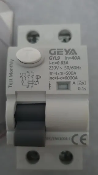 Interruptor Diferencial RCCB Tipo AC 2P 80A 300mA