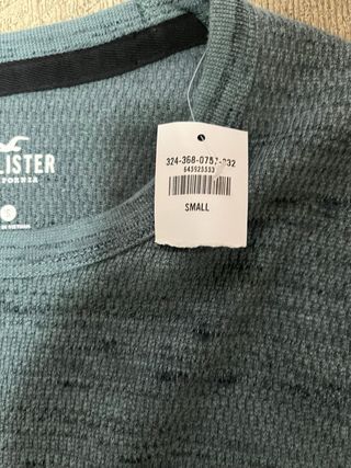 Jersey Hollister Manga Larga Azul -S