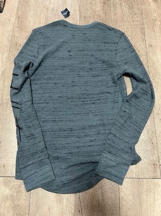 Jersey Hollister Manga Larga Azul -S