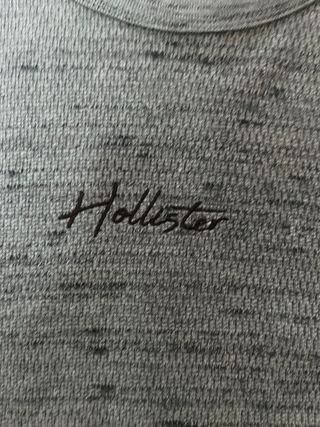 Jersey Hollister Manga Larga Azul -S