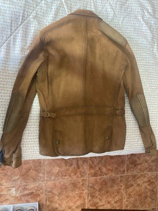 Chaqueta Massimo Dutti Cuero Marrón