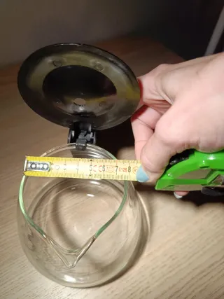 Jarra cafetera vidrio 6 tazas