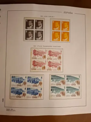 Álbum Sellos España 1979-1986 Bloque 4