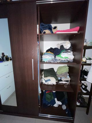 Armario puertas correderas con espejo