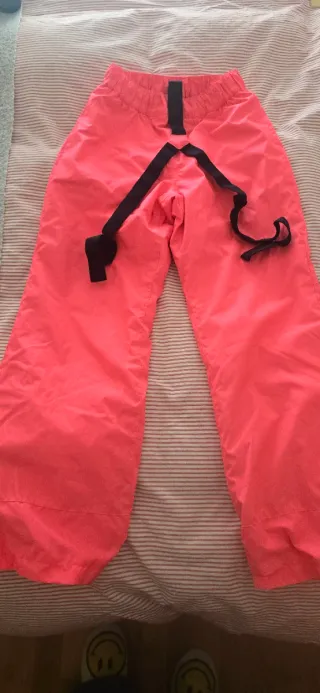 Pantalón de esquí / nieve infantil rosa fuc