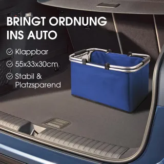 Cesta Plegable 47L Cremallera Asa Acolchada