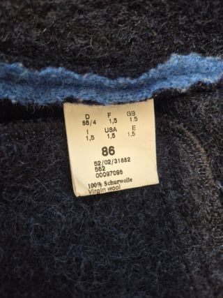 Abrigo Giesswein azul talla 86 cm