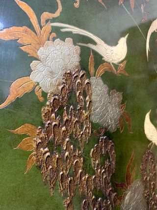 Mueble Oriental Vintage Madera y Metal