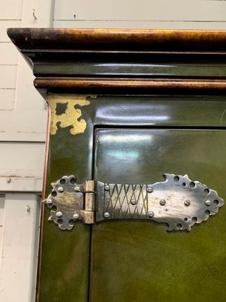 Mueble Oriental Vintage Madera y Metal