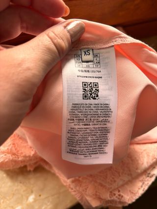 Guess Vestito Pizzo Rosa Taglia XS