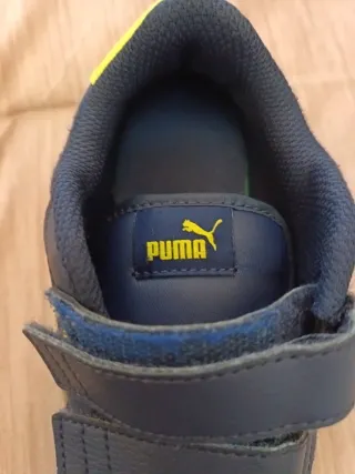 Tenis Puma niño azul marino talla 34