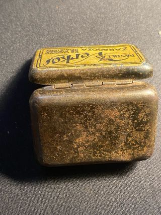 Antigua caja metálica Pastillas Verkos Zaragoza