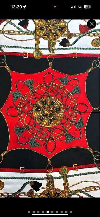 HERMES PAÑUELO SEDA MUJER