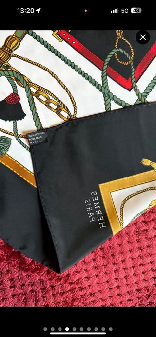 HERMES PAÑUELO SEDA MUJER