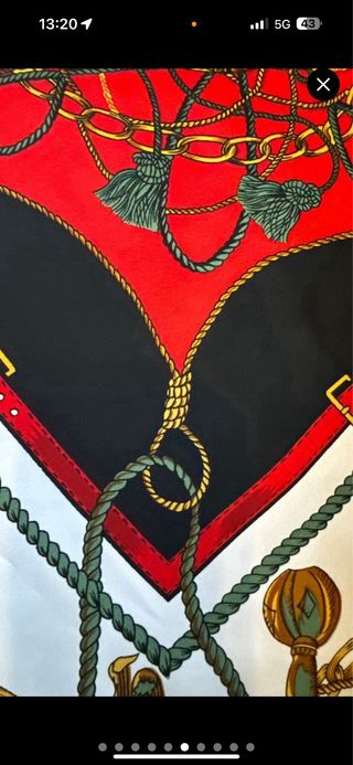 HERMES PAÑUELO SEDA MUJER