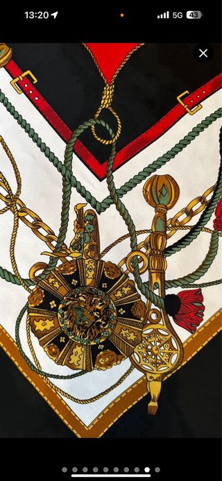 HERMES PAÑUELO SEDA MUJER