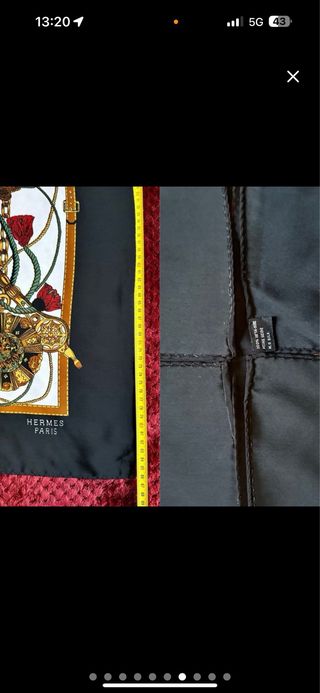 HERMES PAÑUELO SEDA MUJER