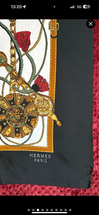 HERMES PAÑUELO SEDA MUJER