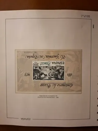 Álbum Sellos nuevos España 1979-1986 bloque 4