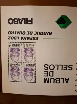Álbum Sellos nuevos España 1979-1986 bloque 4