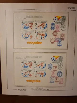 Álbum Sellos nuevos España 1979-1986 bloque 4