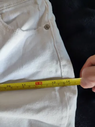 Pantalón Stradivarius Skinny Blanco Talla 32