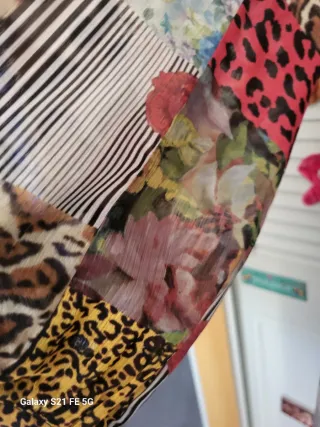 Vestido Desigual Patchwork Estampado