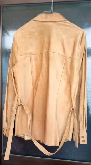 Chaqueta Mango Vintage Beige Talla XL pi_el 100%