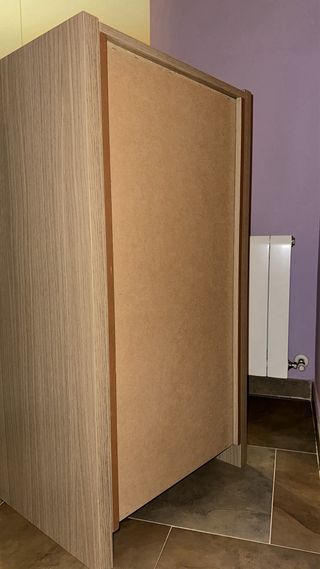 Cómoda 6 cajones madera y metal