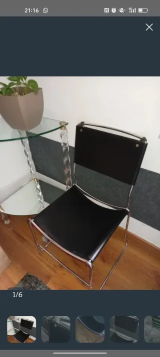 Silla Vintage diseño italiano (estilo Belotti)